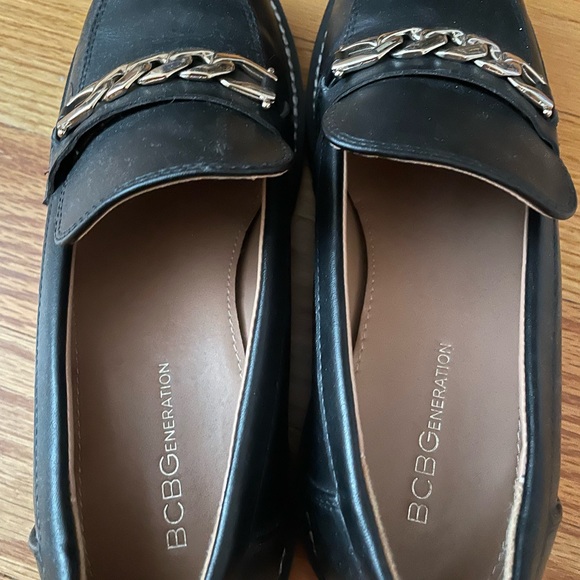 BCBGeneration black loafers with gold detailing - Picture 3 of 5